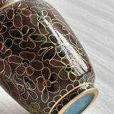 Cloisonne enamel vase