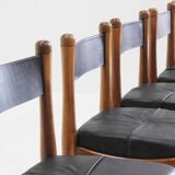 Bernini vintage italian dining chairs by Silvio Coppola , set of 6
