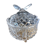 Sucrier en verre vintage Papillon