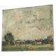 Paysage néerlandais huile sur toile 1940