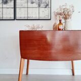 Table with folding compass legs