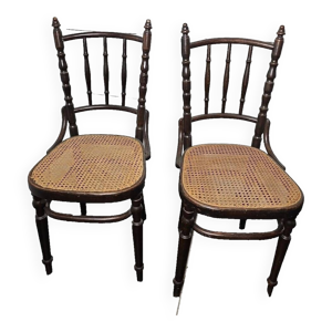 Chaises de bistrot cannées - fischel