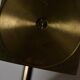 Five-arm Swedish brass candelabra by Gusum circa 1990