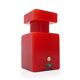 Red glass bottle by Luciano Vistosi for Vistosi, 1960s.