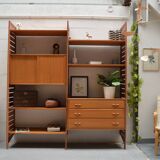 Large modular Ladderax bookshelf 186 cm