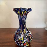 Multicolored Murano vase circa 1940