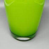 1970s Gorgeous Green Vase by Ind. Vetraria Valdarnese. Made in Italy