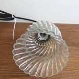 Pendant Light With Vintage Twisted Glass Globe Electrical System New