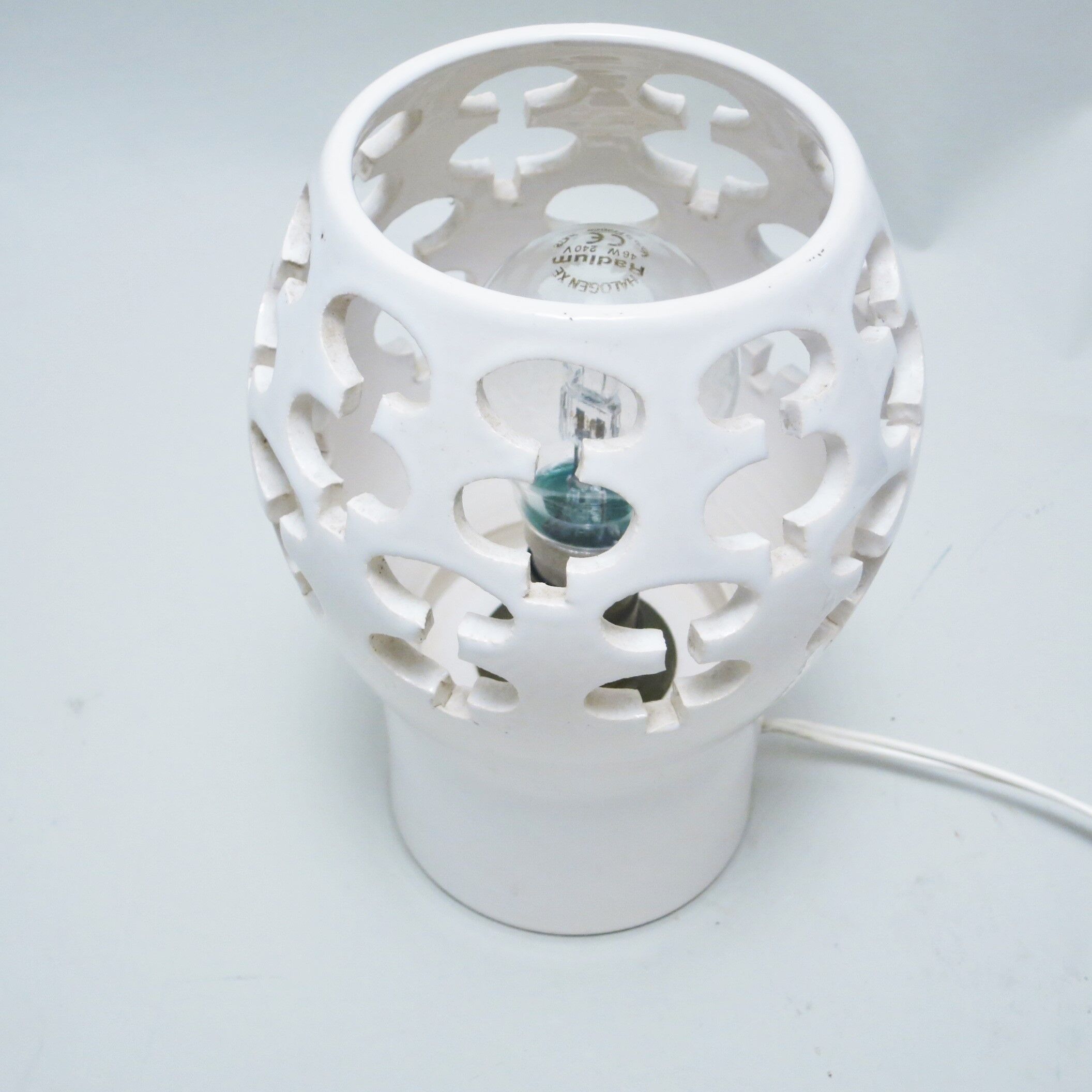 Ceramic lamp openable years 70
