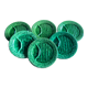 Green asparagus plates in slurry Vallauris 6 pieces