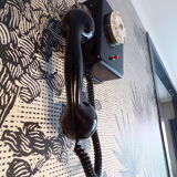 Vintage metal wall phone