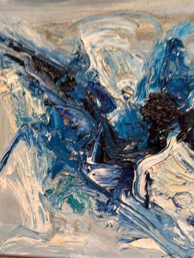 Original Mid Century Swedish Oil On Canvas – “Strummer” By Bo Westberg – Vintage & Framed 70 × 60 Cm