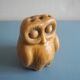 ancien pique fleurs chouette faience déco vintage earthenware vase