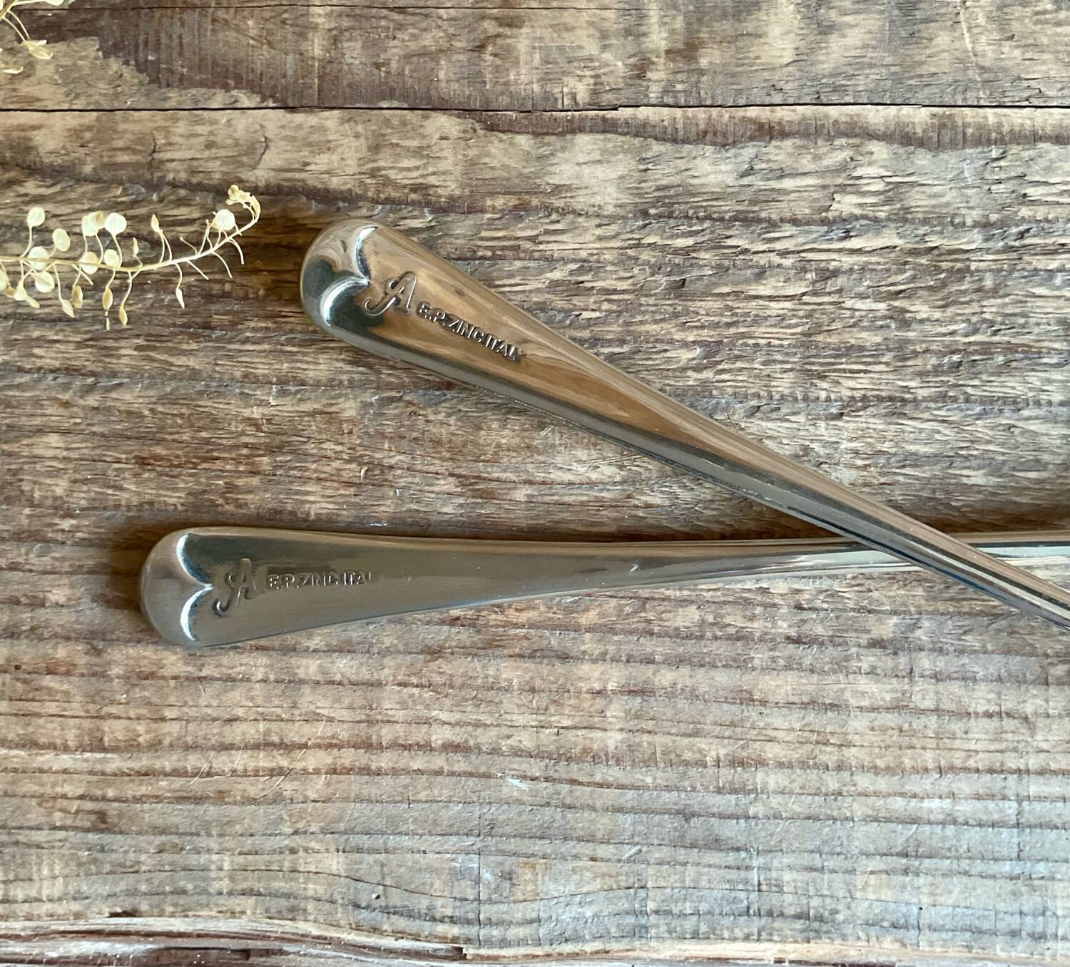 EP Zinc Italy Silver Plated Salad Servers