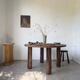 Round table 1950s constructivist walnut