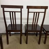 Set of 6 Mahogany wooden chairs
