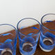 Vintage orangeade lemonade glass service