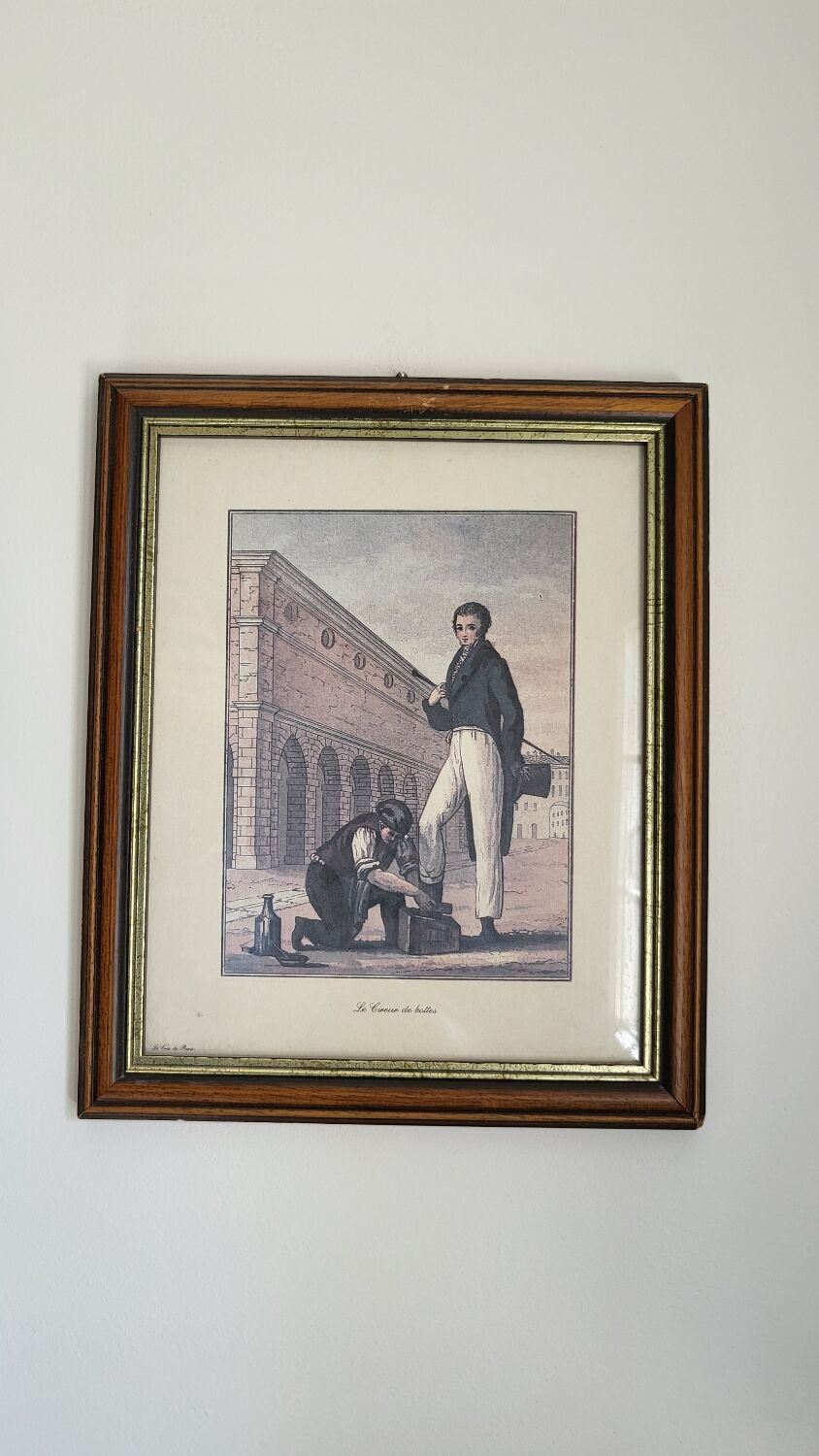 Print shoeshine boots cries de Paris