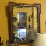 Louis XVI mirror, mercury glass and gilded wood - 80x70cm