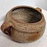 Vintage Signed Stoneware Soup Tureen with Handles