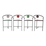 Bar chairs (4), Memphis, 1980