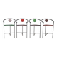 4 Memphis style bar stools, 1980s