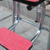 Stool stool red formica