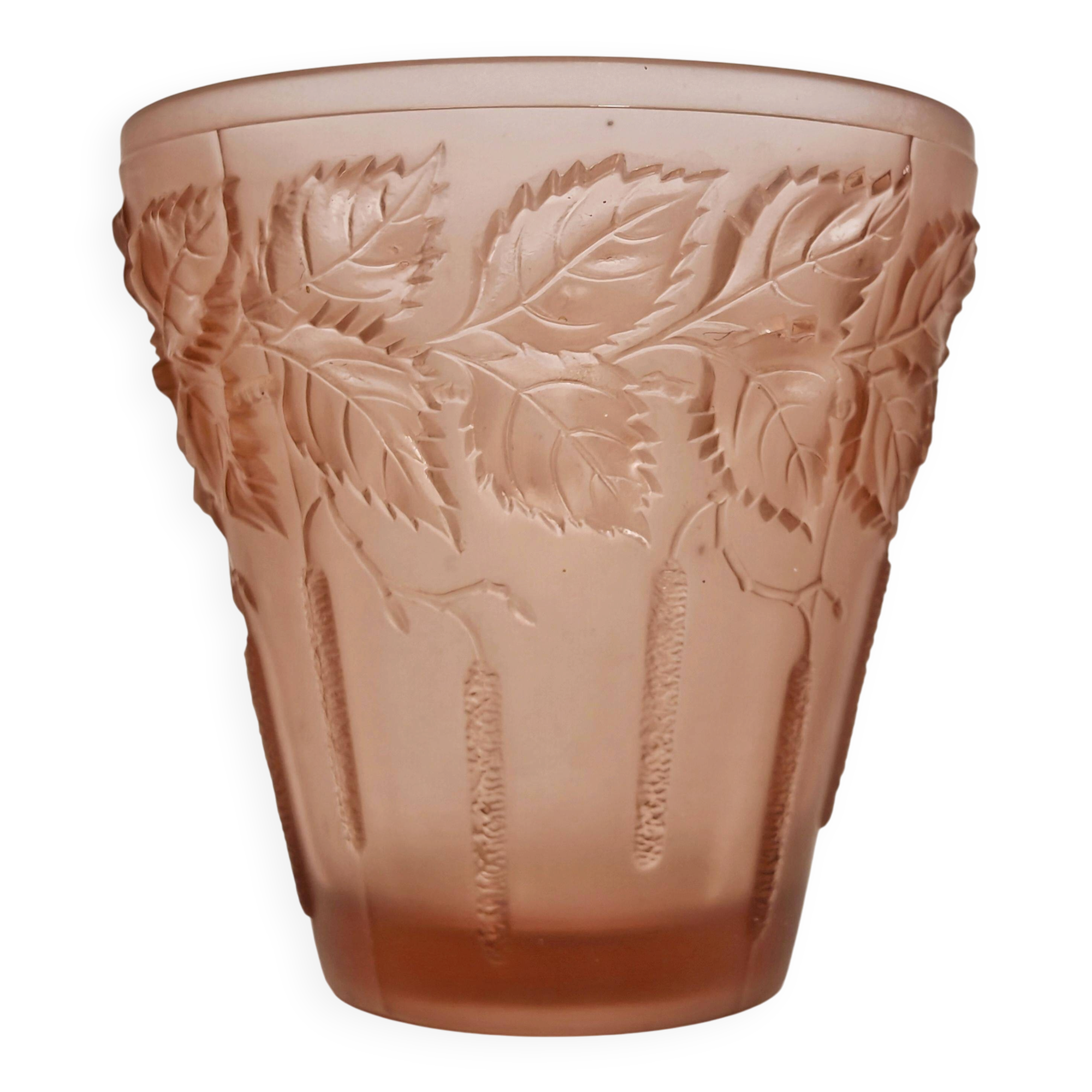Art Deco vase "Birch" in glass by Josef Inwald, 1930s