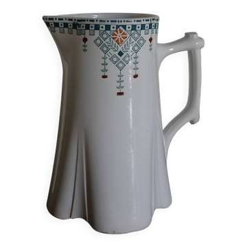 Art Deco pitcher in Longwy ironstone 1911