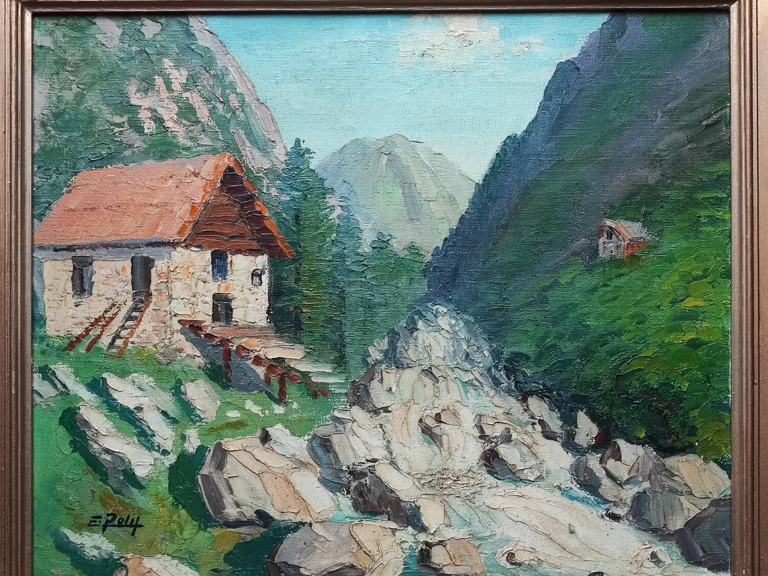 Tableau paysage - par E. Petit