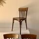 ensemble de 6 chaises bistrot en bois courbé années 50