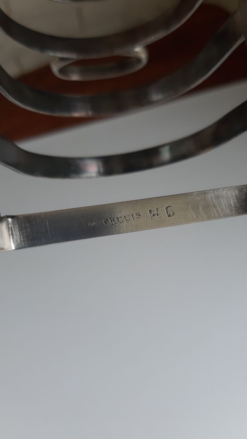 Toast door silver metal