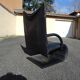Leather armchair model Zen Claude Brisson Line Roset year 80