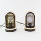 Lampe de table et applique beige intérieur en aluminium années 70