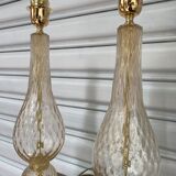 Paire de pieds de lampes Alberto Dona - Murano - Années 70