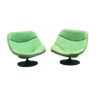 Pair of Oyester chairs by Pierre Paulin for Artifort 1961