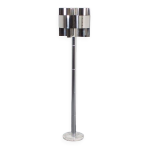 Lampadaire Chrome et - marbre
