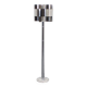 1970s Chrome and Marble Floor Lamp