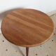Tripod solid oak coffee table
