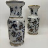 Pair of Bayeux porcelain baluster vases, 19th century