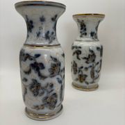 Pair of Bayeux porcelain baluster vases, 19th century