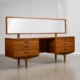 Mid-Century Teak Dressing Table with Adjustable Mirror, 1960s