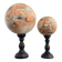 Stunning red Maligano jasper spheres on bases — Decorative mineral duo