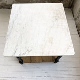 Butcher's table work central island marble
