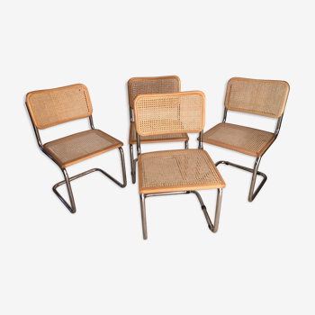 Suite 4 chaises Marcel Breuer