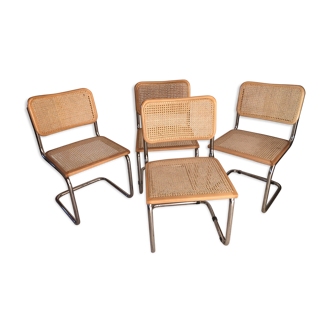 Suite 4 chaises Marcel Breuer