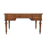 Bureau plat en noyer