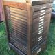 Wooden printer's cabinet with drawer lockers