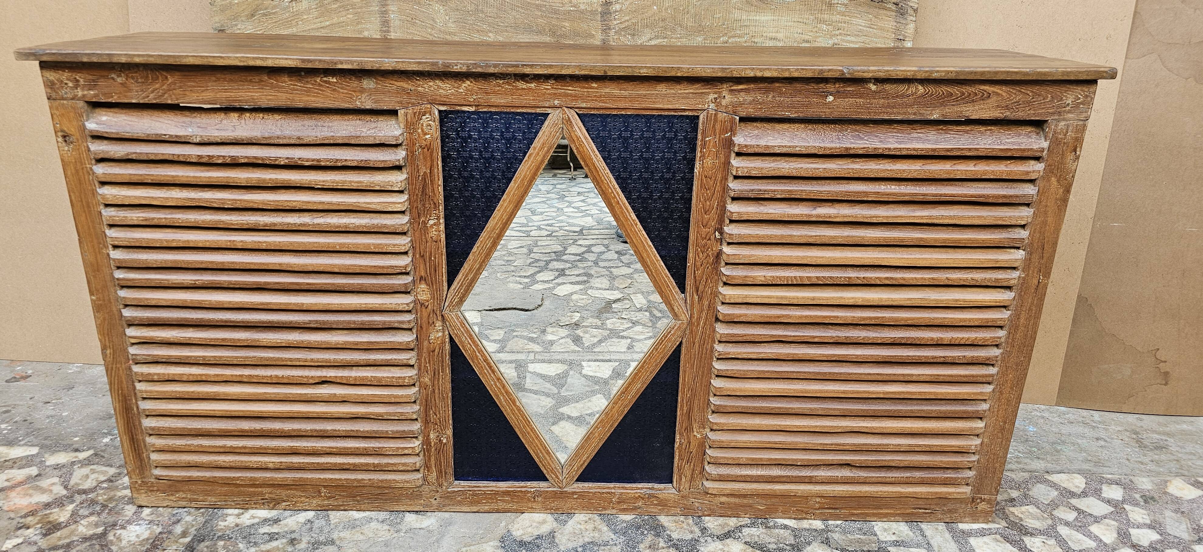 Old teak shop counter from Burma.