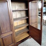 Bookcase 3 doors mahogany type